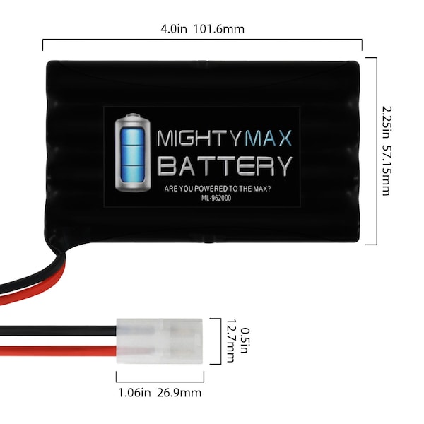 9.6V 2000mAh NiMH Replacement Battery For Tyco Fast Traxx With Smart Charger